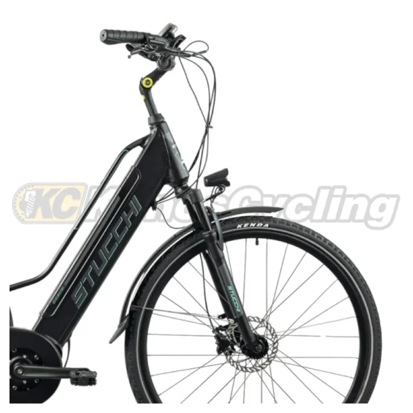 Bicicletta e-Bike STUCCHI Lounge Trekking 28” Donna 8v Disco Grigio Nero Opaco S236 - immagine 4