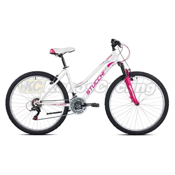 Bicicletta STUCCHI Grunge S596 26” 42 21v Bianco Rosa