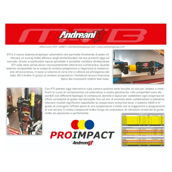 Kit ProImpact ANDREANI FT1 per forcella DH con valigetta - immagine 7