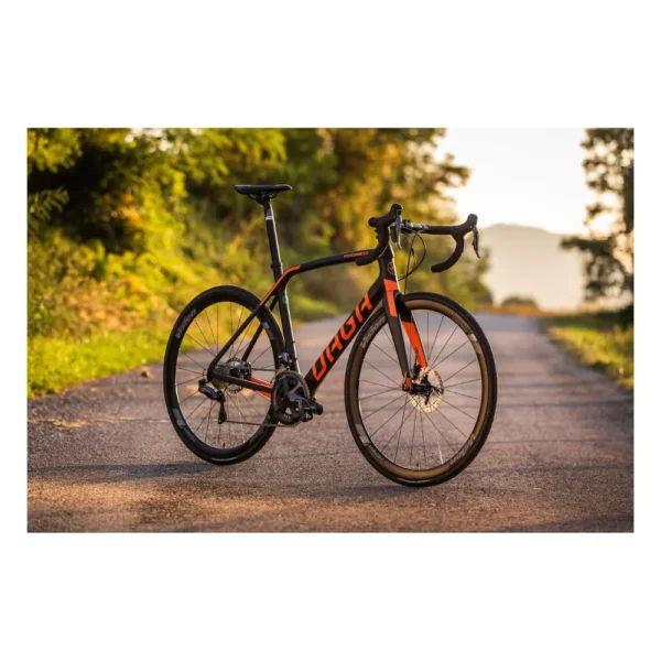 Bicicletta FONDRIEST Daga Disco Carbonio Nero Arancione - immagine 4