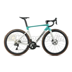 Bicicletta FONDRIEST Gand 105 Di2 Disco Carbonio Grigio Verde Chiaro